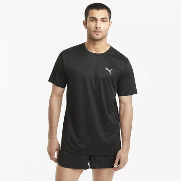 PUMA Men's Run Favorite Moisture Wicking Long-Sleeve T-Shirt Running Black XXL - Picture 2 of 6